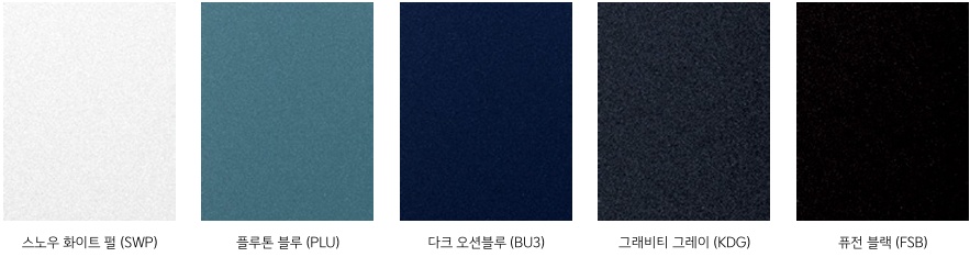 2025 셀토스 2.0 가솔린 스노우 화이트 펄, 플루톤 블루, 다크 오션블루, 그래비티 그레이, 퓨전 블랙 원톤 외장 컬러