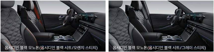 2026 GV80 쿠페 옵시디언 블랙 모노톤 내장 컬러 및 프라임 나파가죽 시트