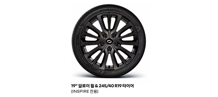 2024 SM6 INSPIRE 전용 19인치 휠 디자인