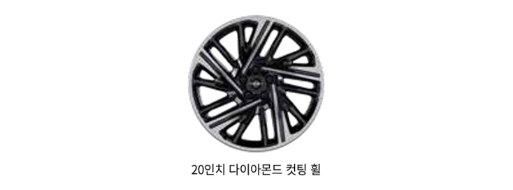 액티언 가솔린 1.5 터보 20인치 다이아몬드 컷팅 휠 디자인