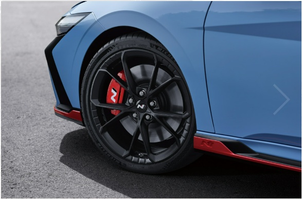 2026 아반떼 N 19인치 휠 및 타이어 규격