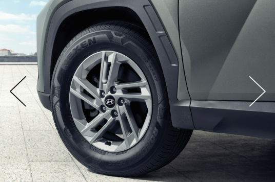 2026 투싼 1.6 가솔린 터보 17인치 알로이 휠 디자인