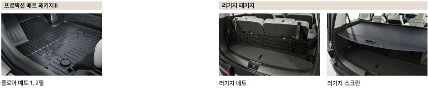 2026 싼타페 하이브리드 프로텍션 매트 패키지, 러기지 패키지 H Genuine Accessories