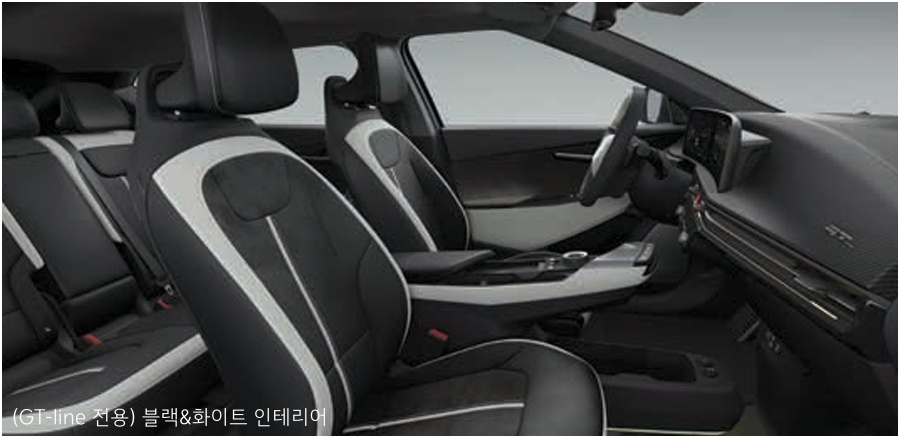2026 EV6 GT-line 전용 블랙 & 화이트 내장 컬러