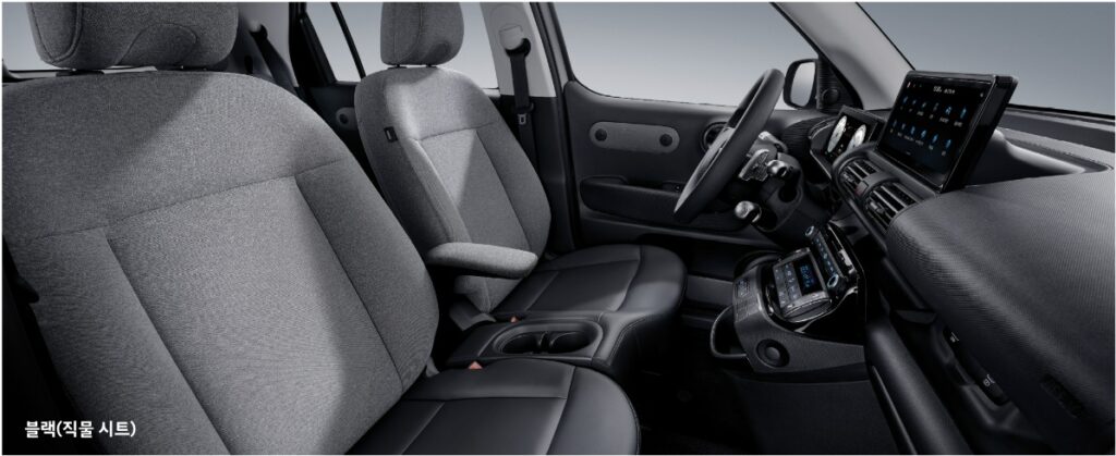 2026 캐스퍼 일렉트릭 블랙 내장 컬러 및 직물 시트