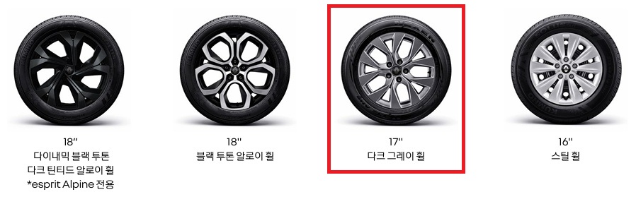 2026 아르카나 하이브리드 휠 디자인
