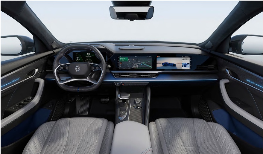 필랑트 하이브리드 블랙/퓨어 라이트 그레이 투톤 내장 컬러 및 나파 인조가죽 시트