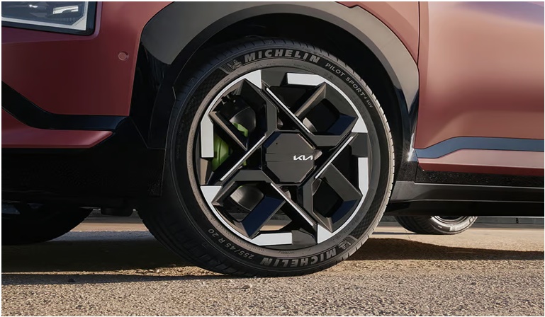 EV5 GT 20인치 전면가공 휠 디자인 및 타이어 규격