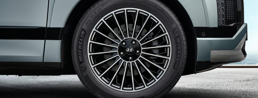 2027 아이오닉 9 캘리그래피 전용 21인치 알로이 휠 및 타이어 규격